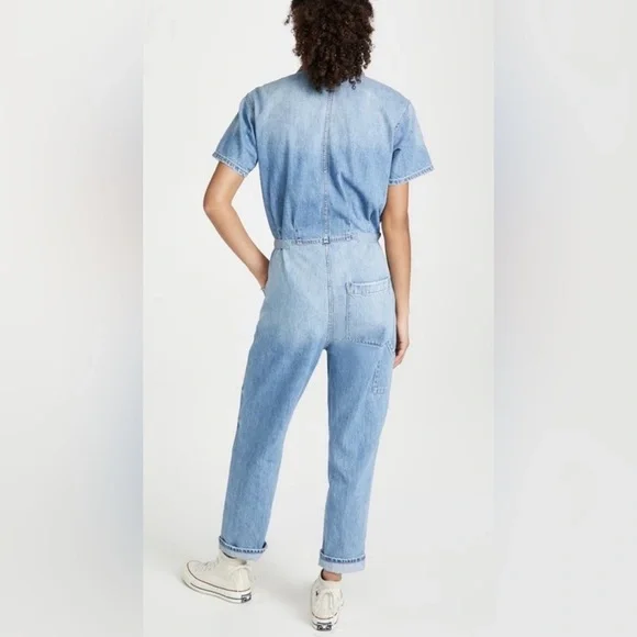 PISTOLA Grover denim relaxed jumpsuit - Picture 2 of 13